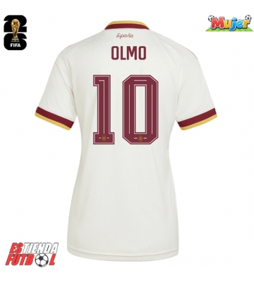 España Dani Olmo #10 Segunda Equipación Mujer Mundial 2026 Manga Corta